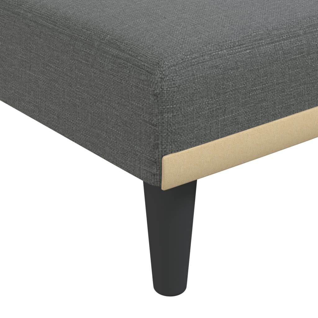 Chaise Longue Dark Grey Fabric Price