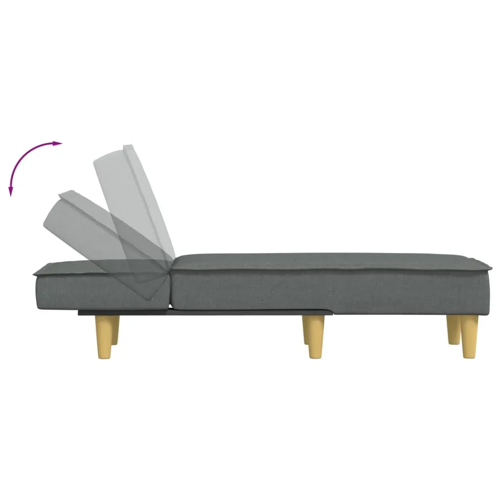 Chaise Longue Dark Grey Fabric Price