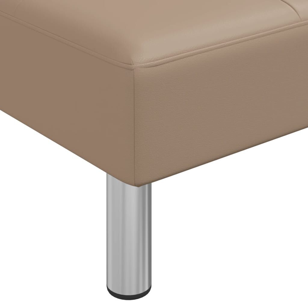 Chaise Longue Capuccino Faux Leather Price