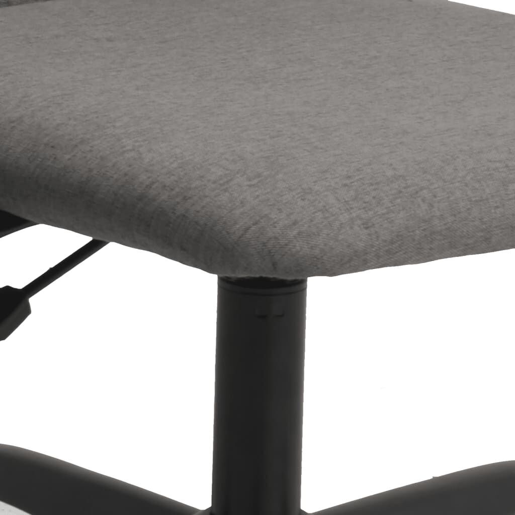 Office Chair Height Adjustable Dark Grey Fabric Price
