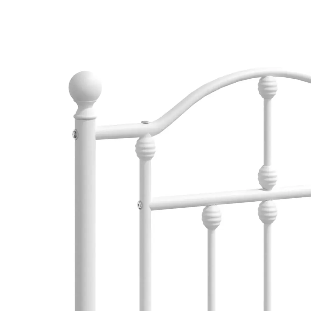 Metal Headboard White 183 cm King Price