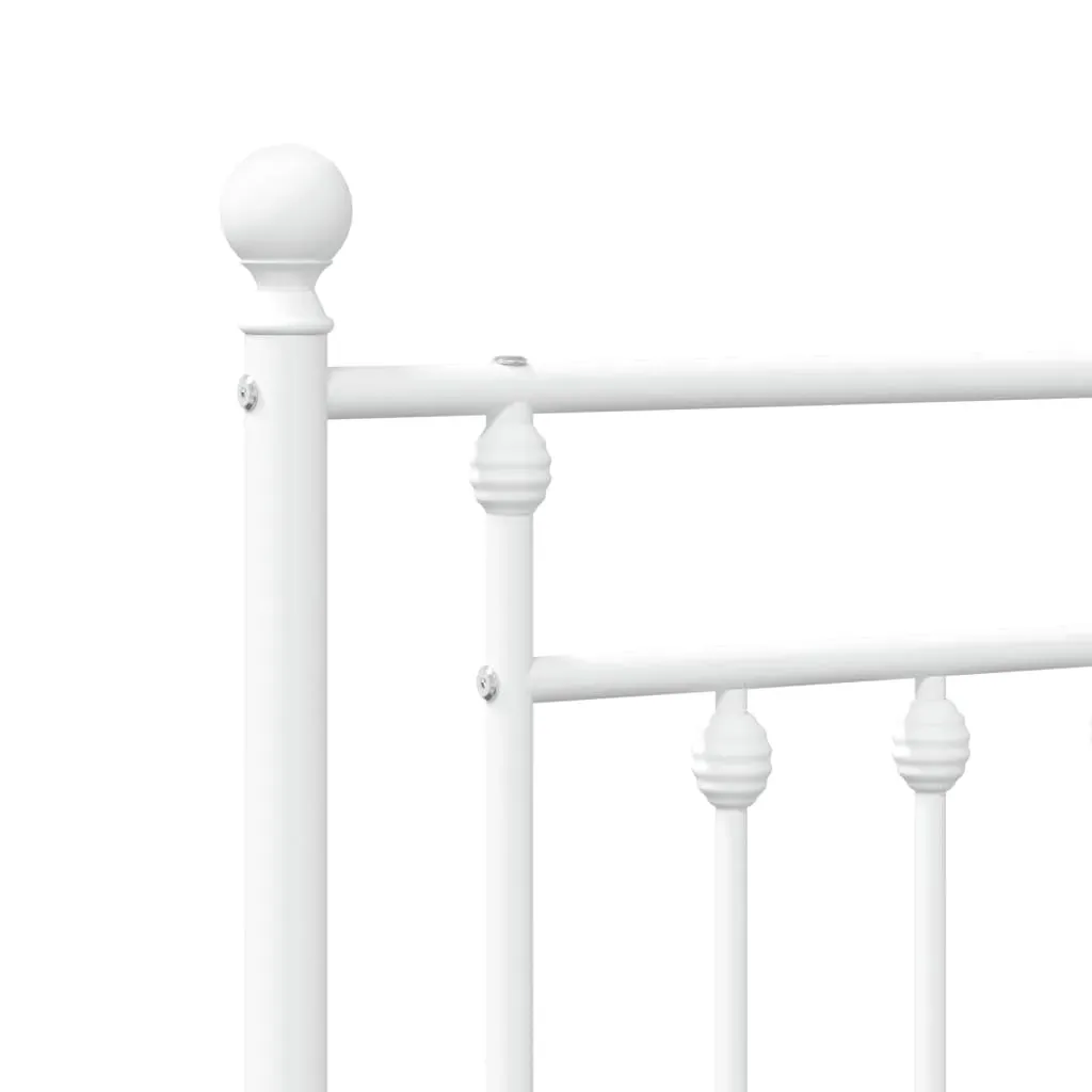 Metal Headboard White 107 cm King Single Price
