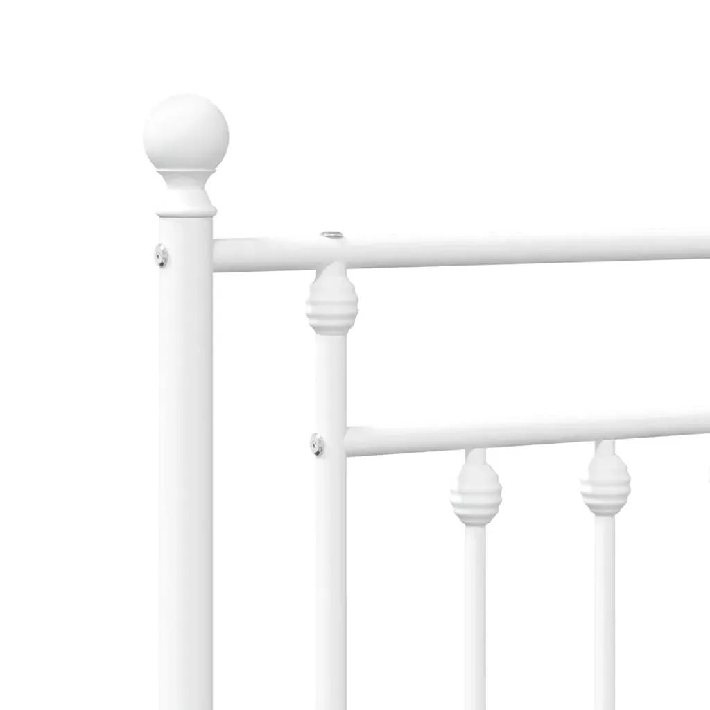 Metal Headboard White 183 cm King Price