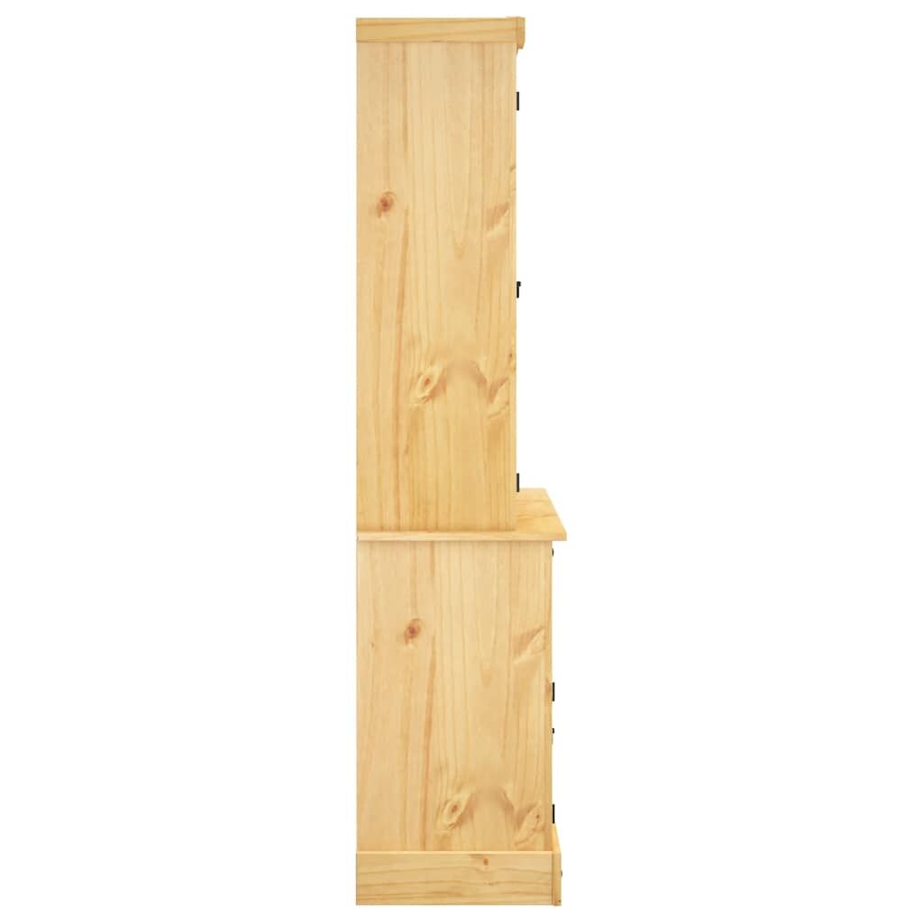 Highboard Corona Brown 112x43x196 cm Solid Wood Mexican Pine Price