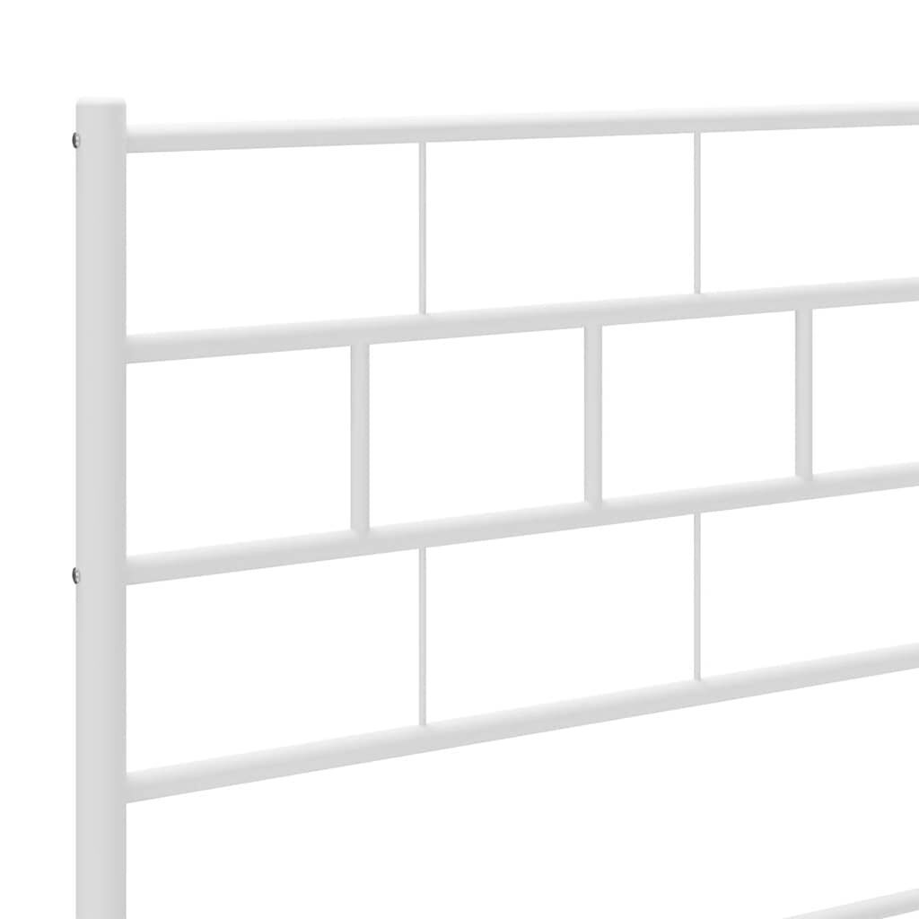 Metal Headboard White 183 cm King Price