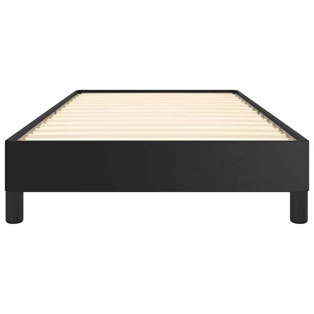 Bed Frame without Mattress Black King Single Faux Leather Price