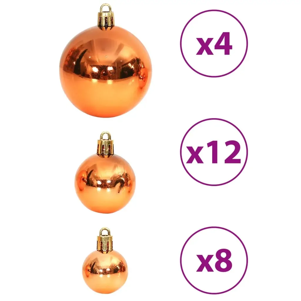 Christmas Baubles 100 pcs Brown 3 / 4 / 6 cm Price