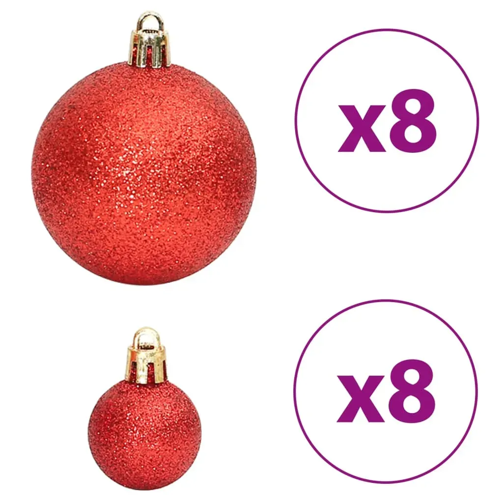 Christmas Baubles 100 pcs Gold and Wine Red 3 / 4 / 6 cm Price