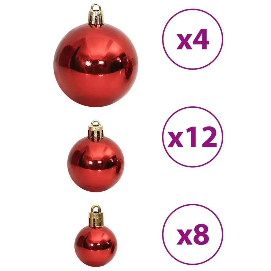 Christmas Baubles 100 pcs Wine Red 3 / 4 / 6 cm Price