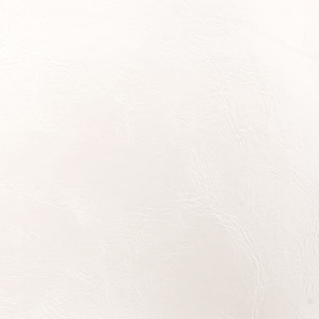 Tub Chair with Footstool White Faux Leather Price