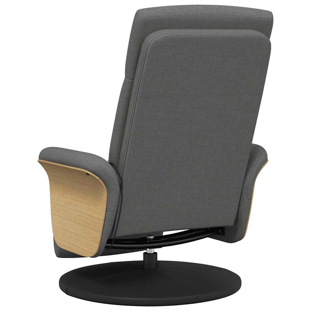 Massage Recliner Chair with Footrest Dark Grey Fabric Price