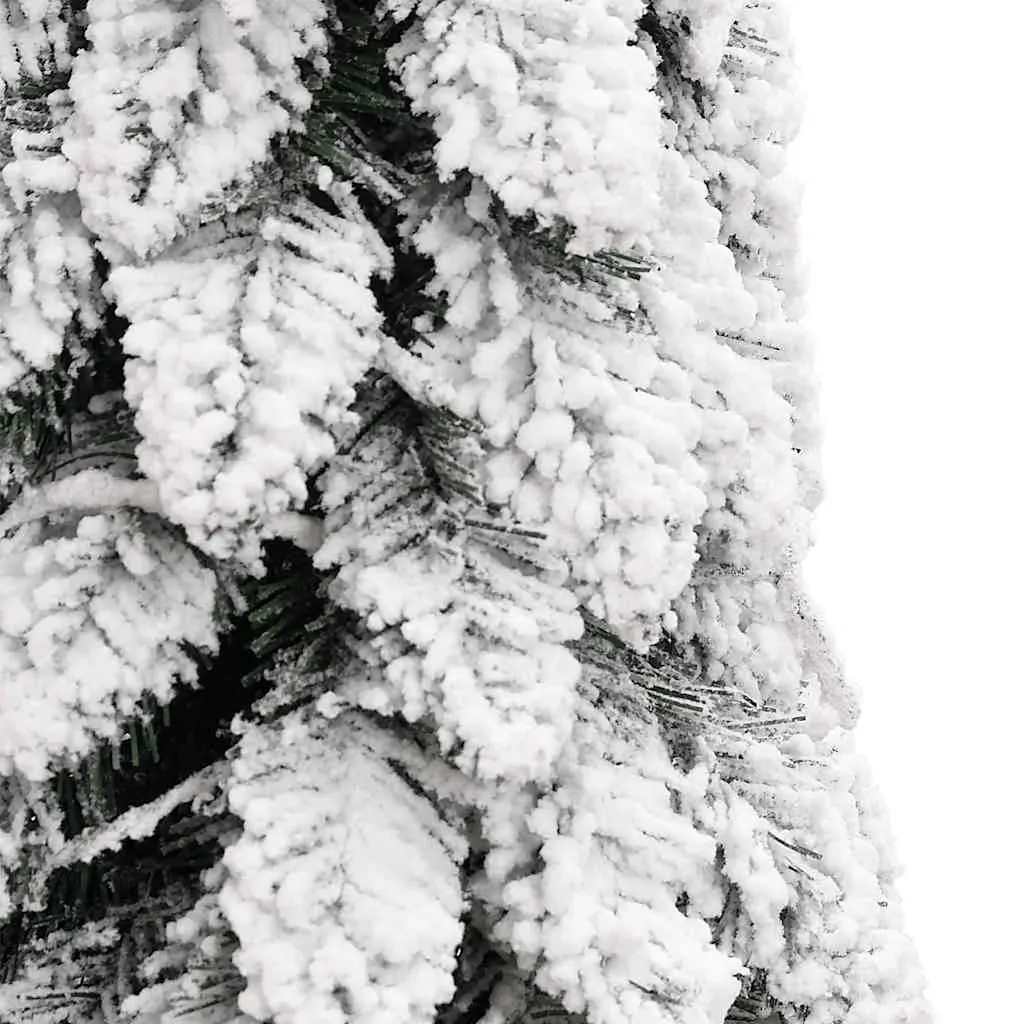 Artificial Pre-lit Christmas Tree with 60 LEDs and Flocked Snow 120 cm Price