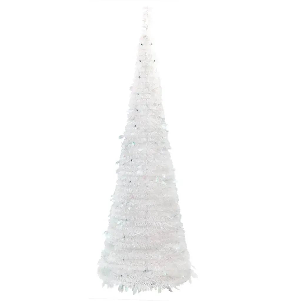 Artificial Christmas Tree Pop-up 200 LEDs White 210 cm Price