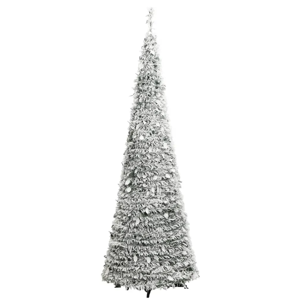 Artificial Christmas Tree Pop-up Flocked Snow 150 LEDs 180 cm Price
