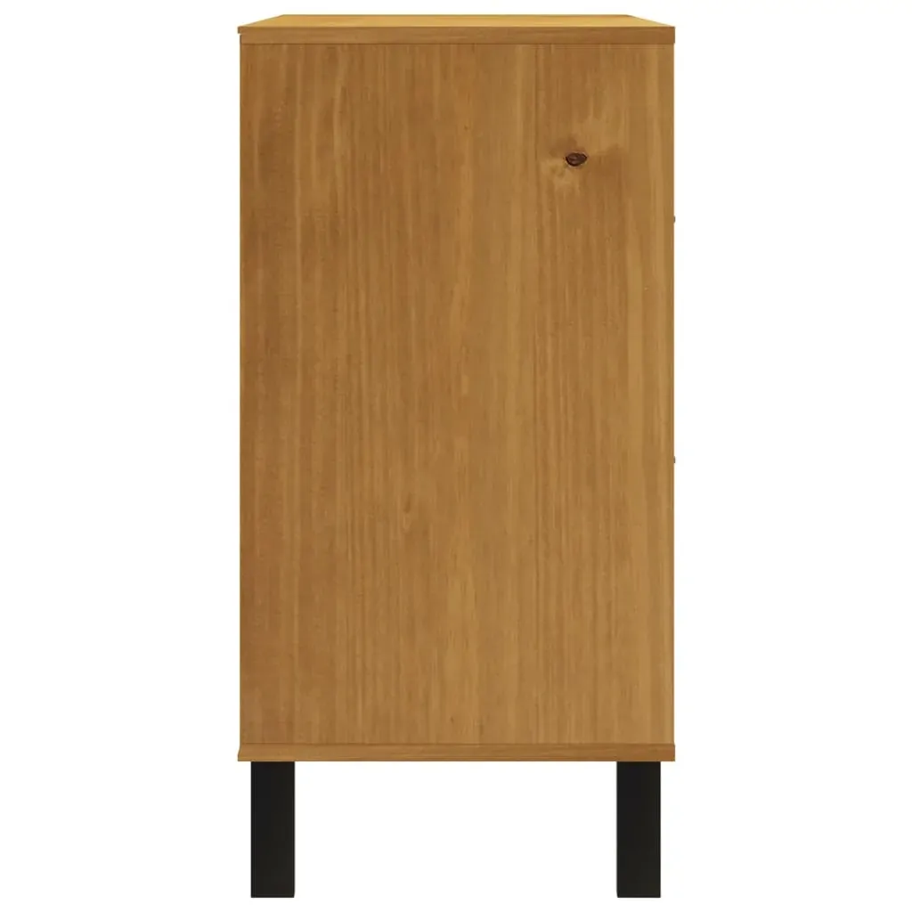 Drawer Cabinet FLAM 110x40x80 cm Solid Wood Pine Price
