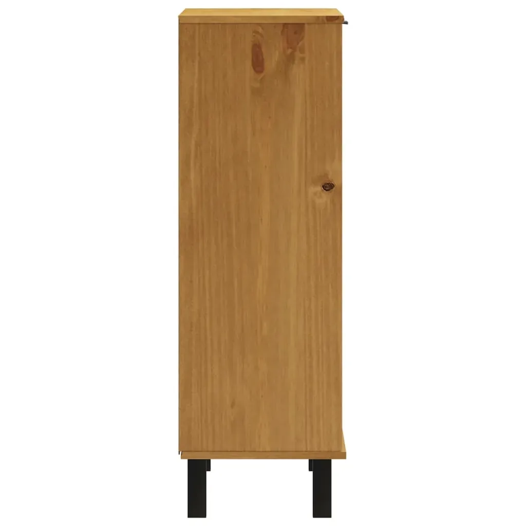 Shoe Cabinet FLAM 59.5x35x107 cm Solid Wood Pine Price