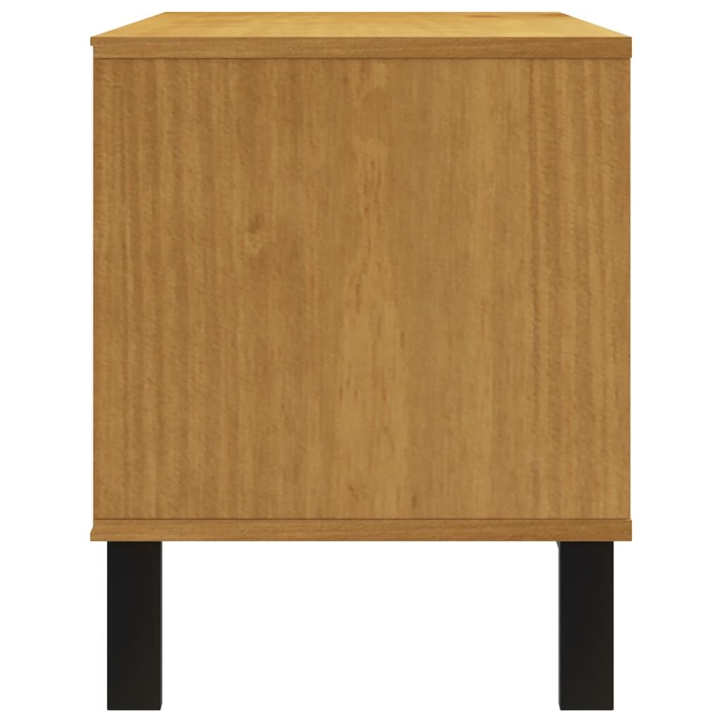 TV Cabinet FLAM 110x40x50 cm Solid Wood Pine Price