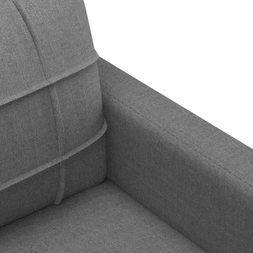 2-Seater Sofa Dark Grey 120 cm Fabric Price
