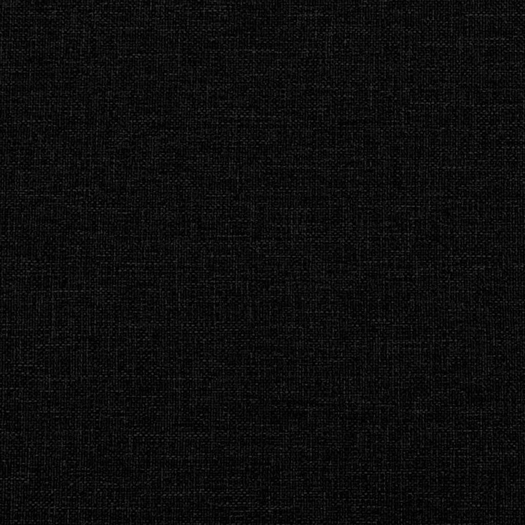 2-Seater Sofa Black 140 cm Fabric Price