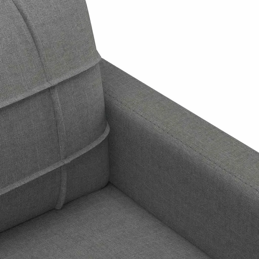 3-Seater Sofa Dark Grey 180 cm Fabric Price