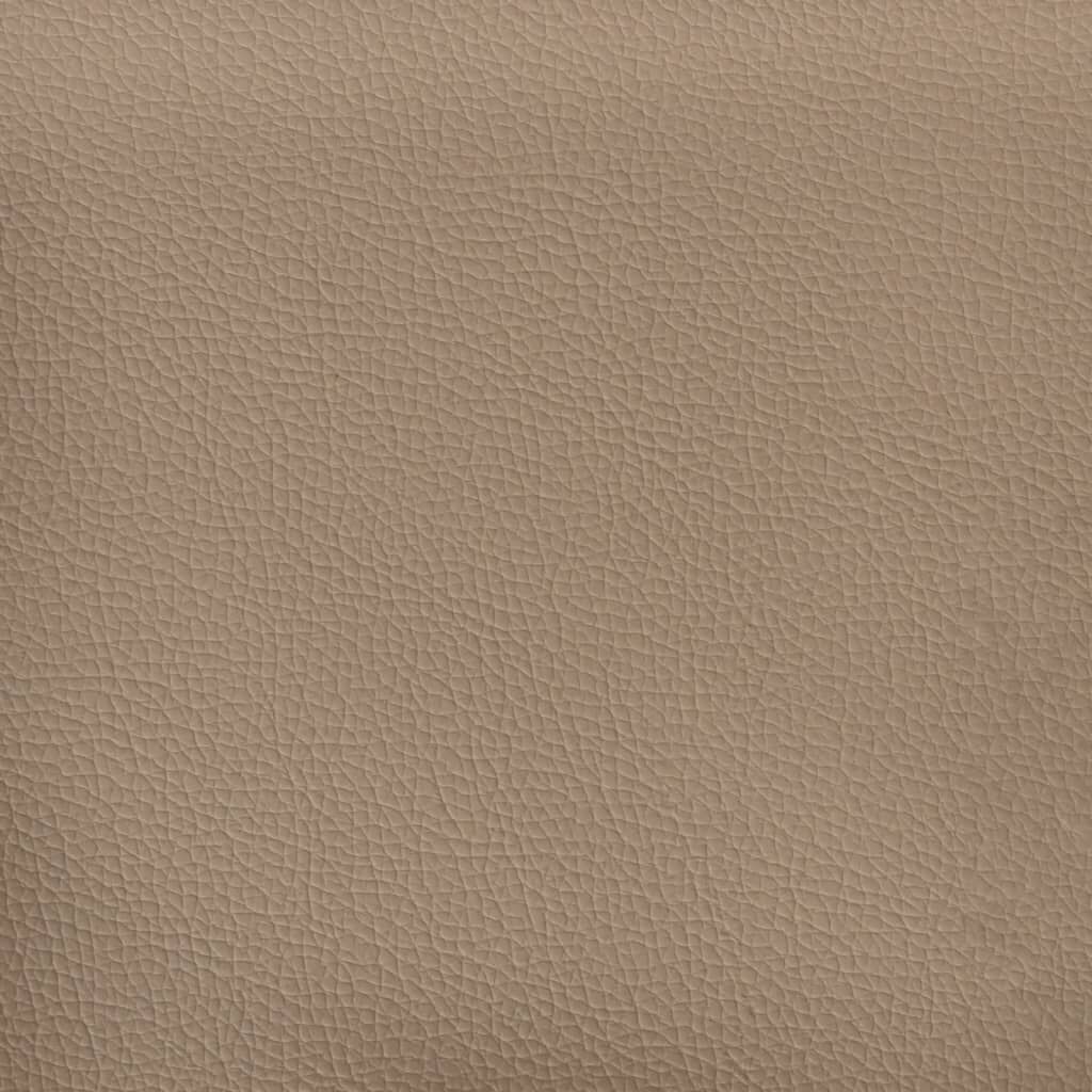 2-Seater Sofa Cappuccino 120 cm Faux Leather Price