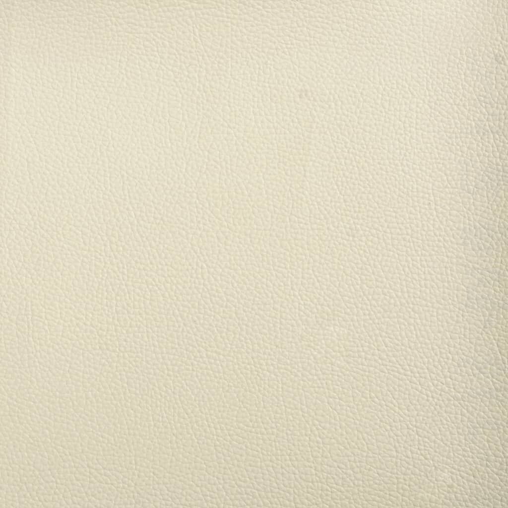 2-Seater Sofa Cream 140 cm Faux Leather Price