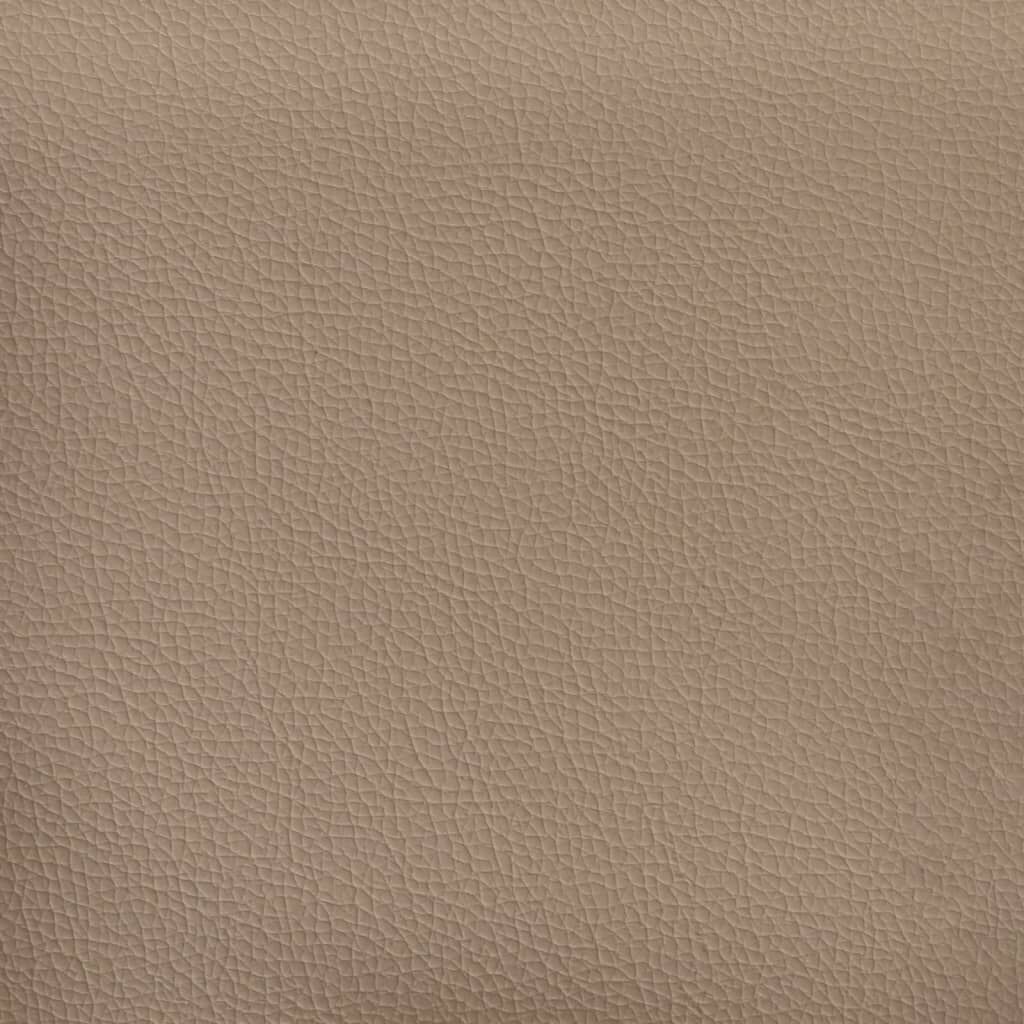 3-Seater Sofa Cappuccino 180 cm Faux Leather Price