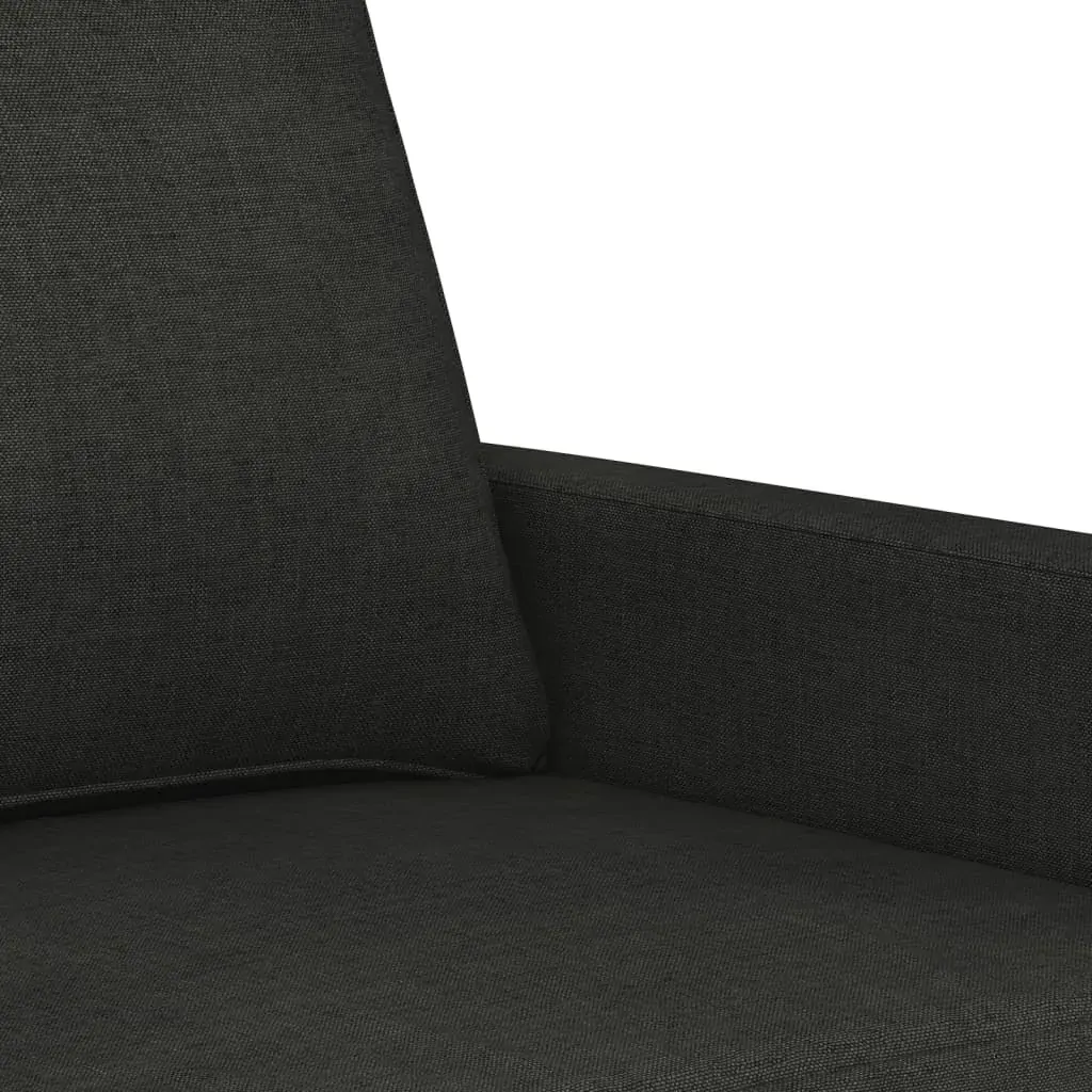 2-Seater Sofa Black 120 cm Fabric Price
