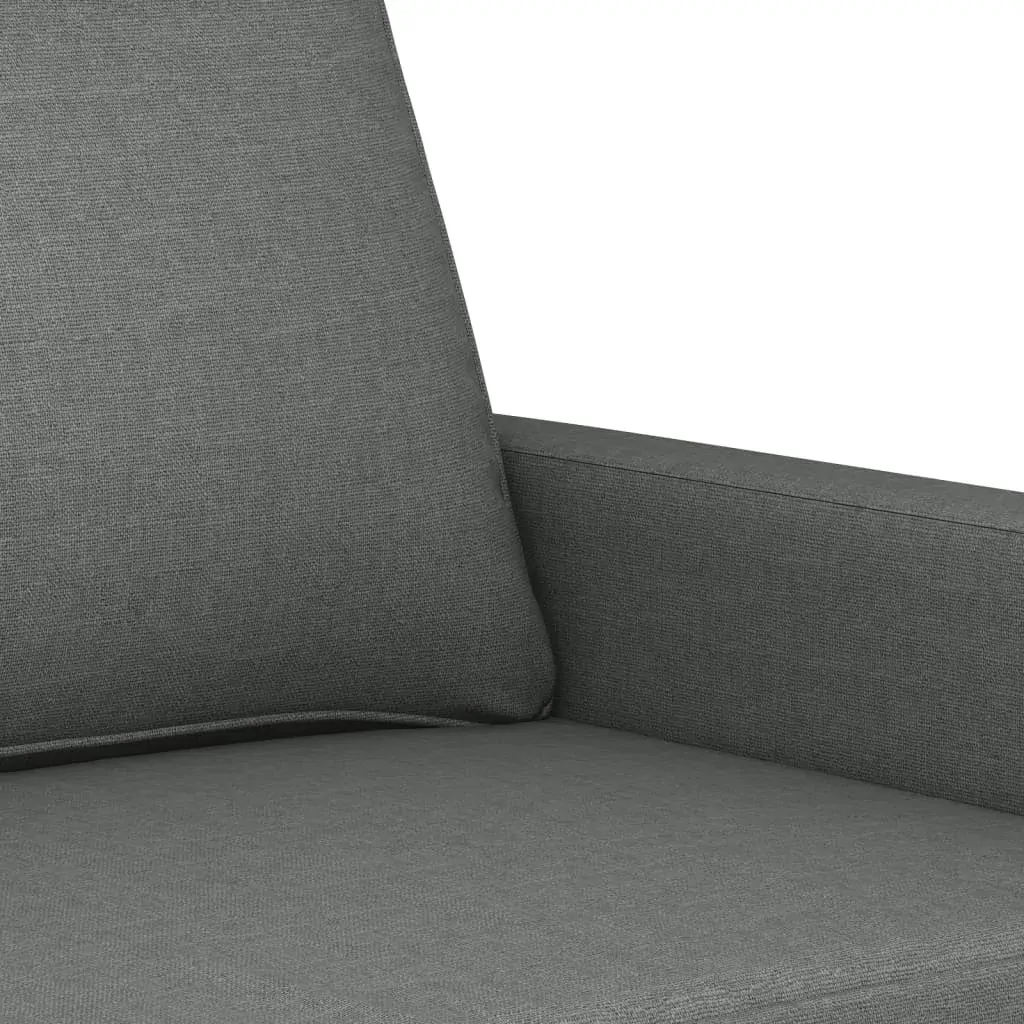2-Seater Sofa Dark Grey 140 cm Fabric Price