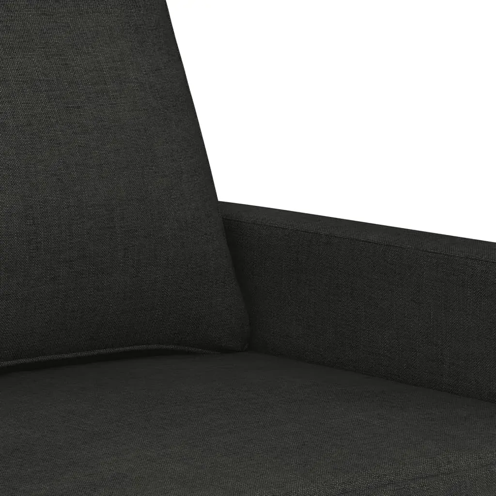 3-Seater Sofa Black 180 cm Fabric Price