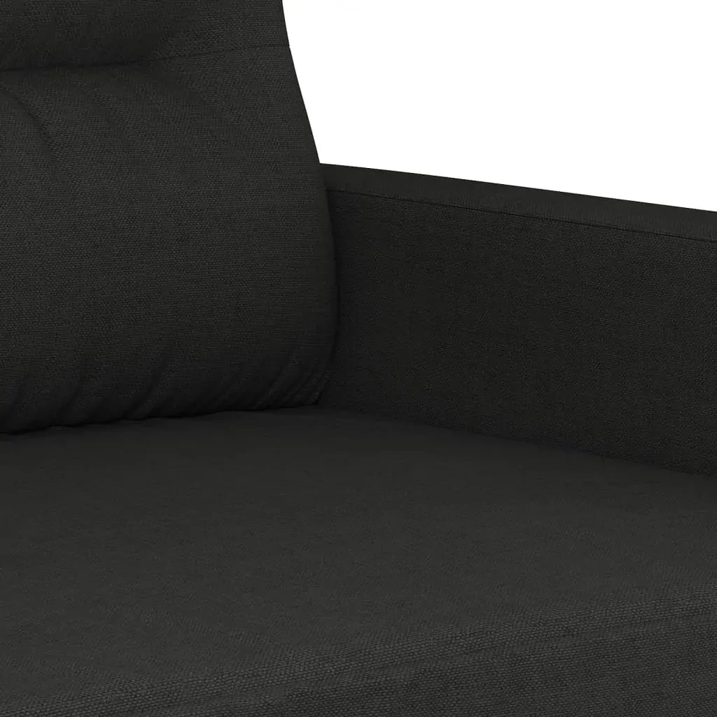 2-Seater Sofa Black 120 cm Fabric Price