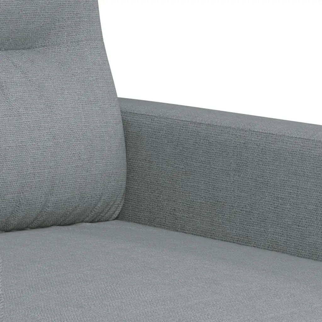 2-Seater Sofa Light Grey 140 cm Fabric Price