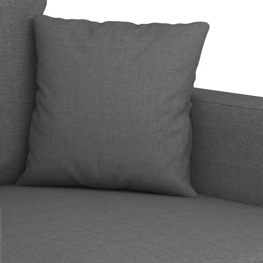 2-Seater Sofa Dark Grey 140 cm Fabric Price