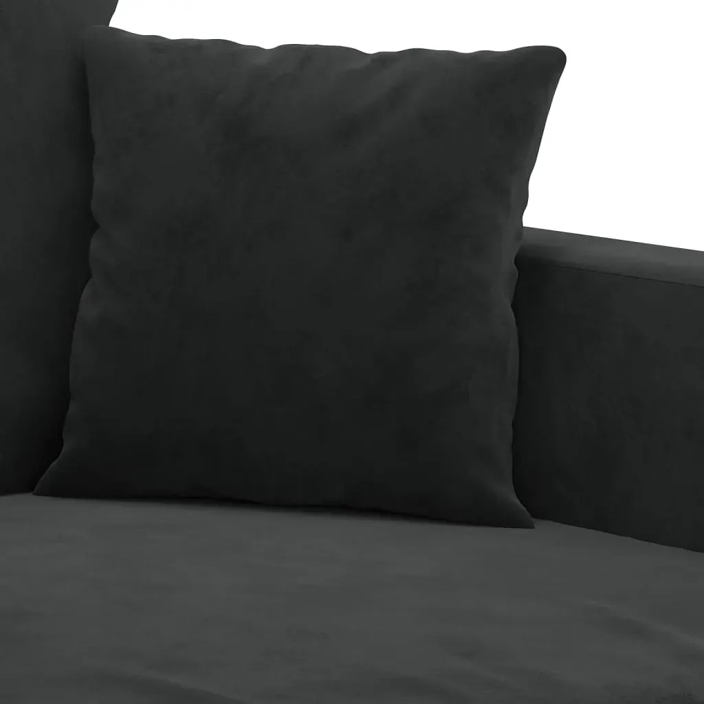 3-Seater Sofa Black 180 cm Velvet Price