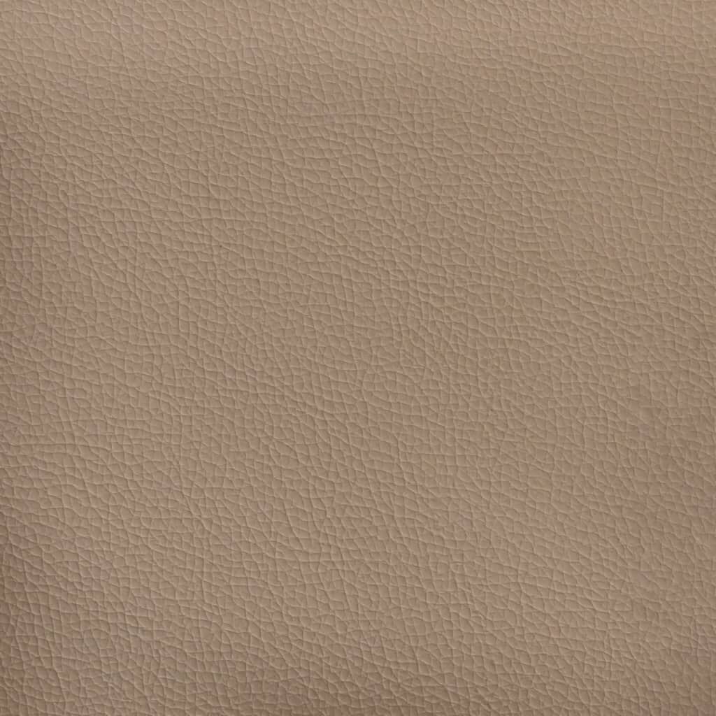 2-Seater Sofa Cappuccino 140 cm Faux Leather Price