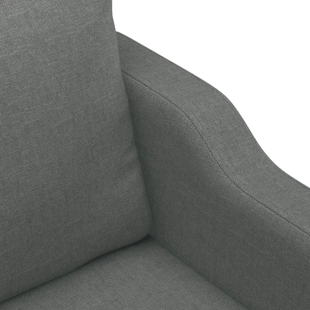 2-Seater Sofa Dark Grey 120 cm Fabric Price