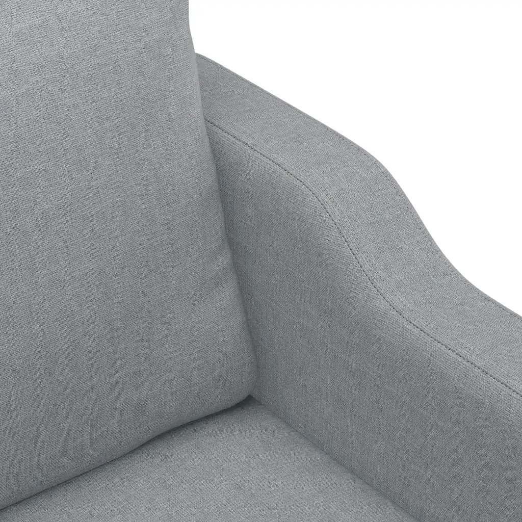 2-Seater Sofa Light Grey 140 cm Fabric Price