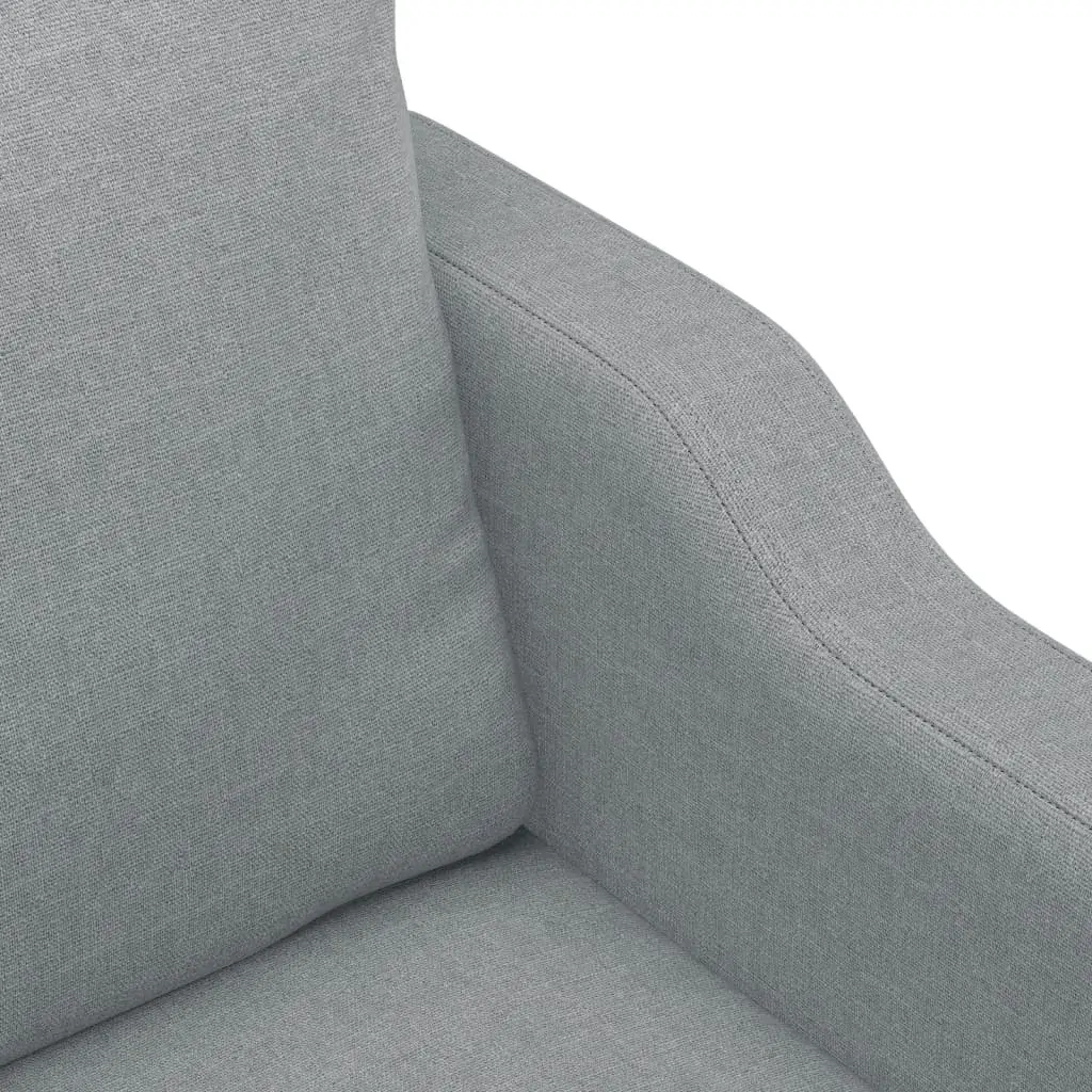 3-Seater Sofa Light Grey 180 cm Fabric Price