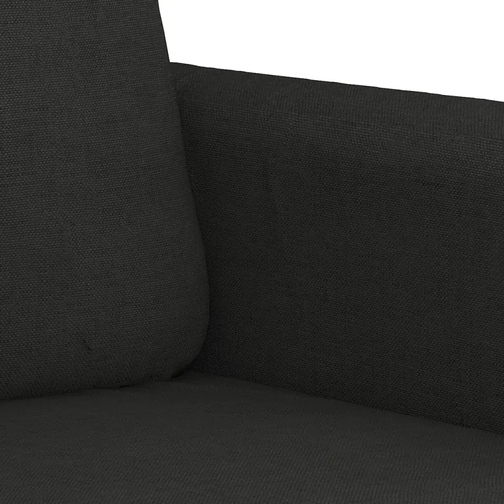 2-Seater Sofa Black 120 cm Fabric Price