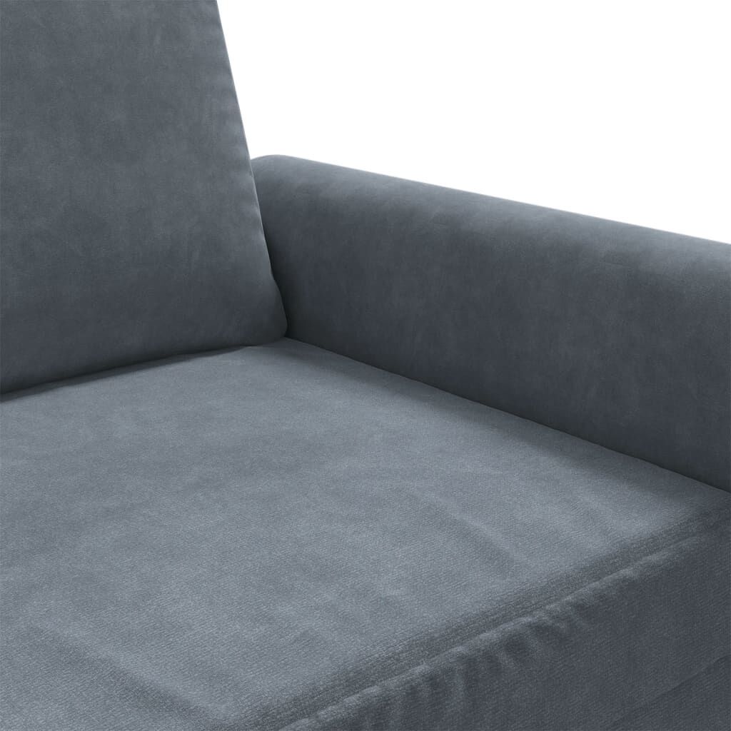 Sofa Chair Dark Grey 60 cm Velvet Price