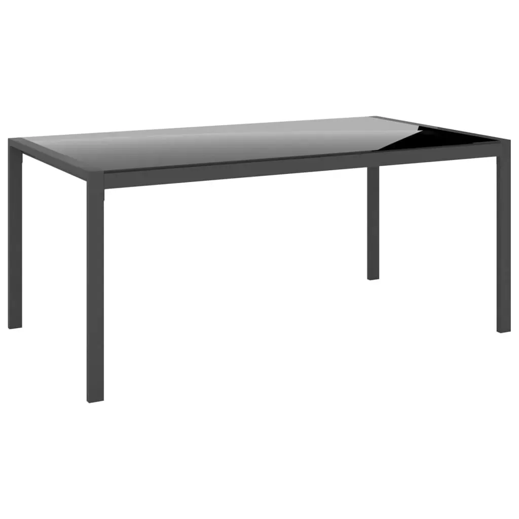 4 Piece Garden Lounge Set with Cushions Black Steel Price