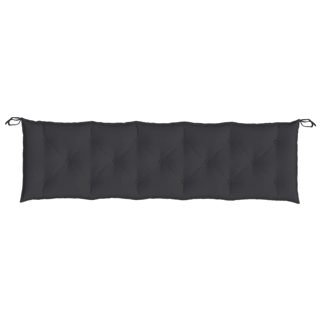 Garden Bench Cushions 2pcs Black 180x50x7cm Oxford Fabric Price