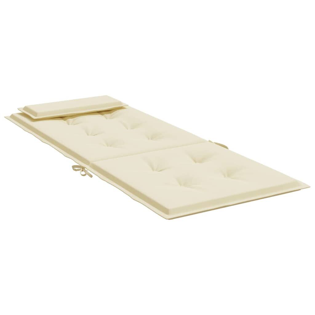 Highback Chair Cushions 6 pcs Cream Oxford Fabric Price