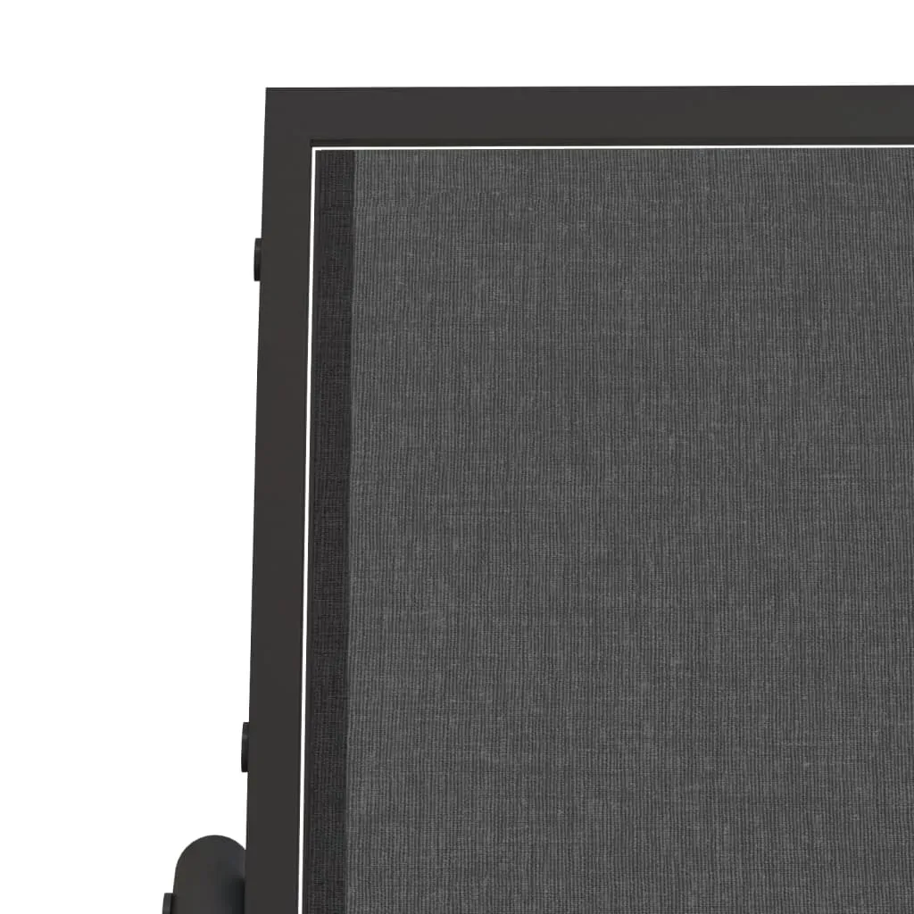 Garden Glider Bench Black 120.5x76x86.5 cm Textilene&Steel Price