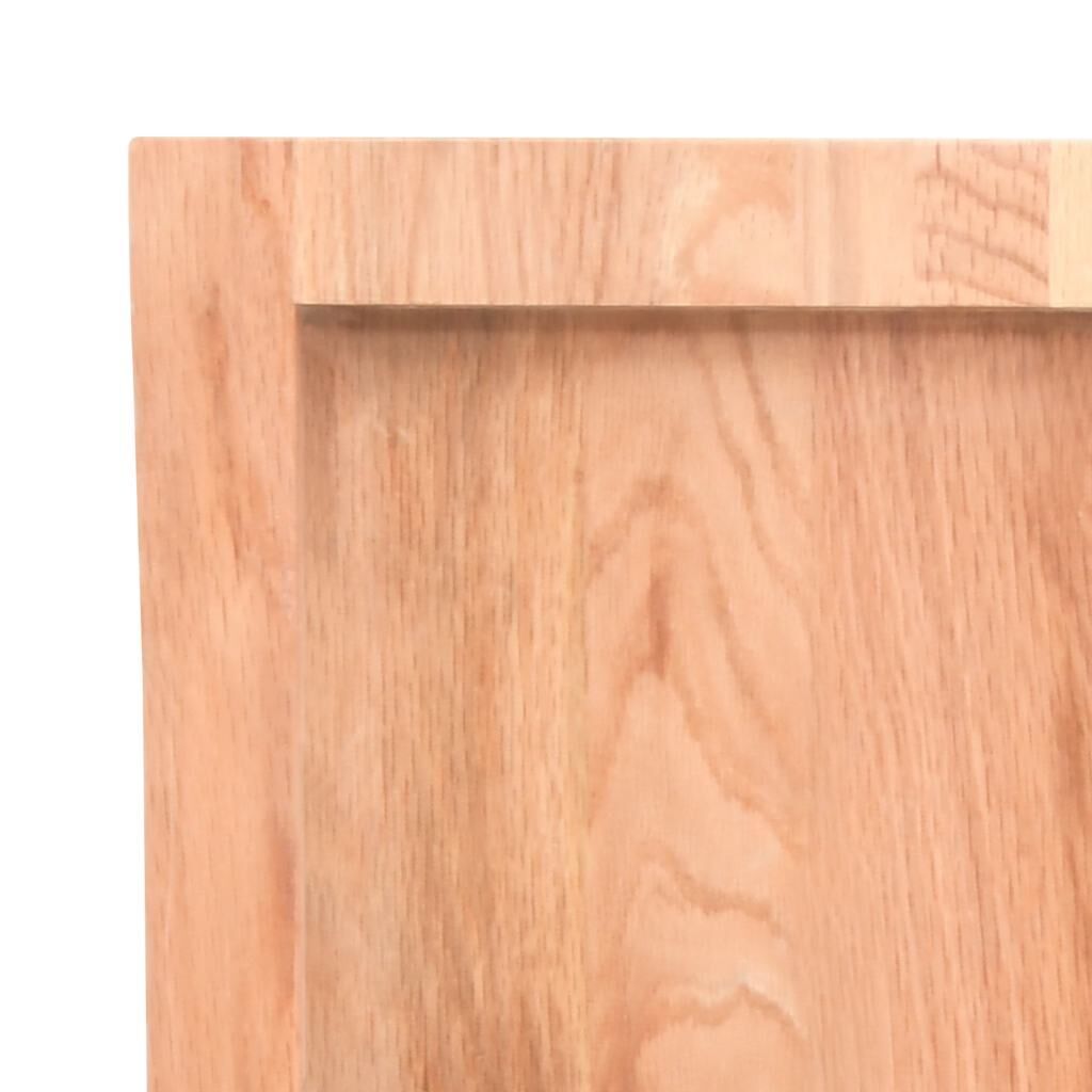 Wall Shelf Light Brown 120x40x(2-4) cm Treated Solid Wood Oak Price
