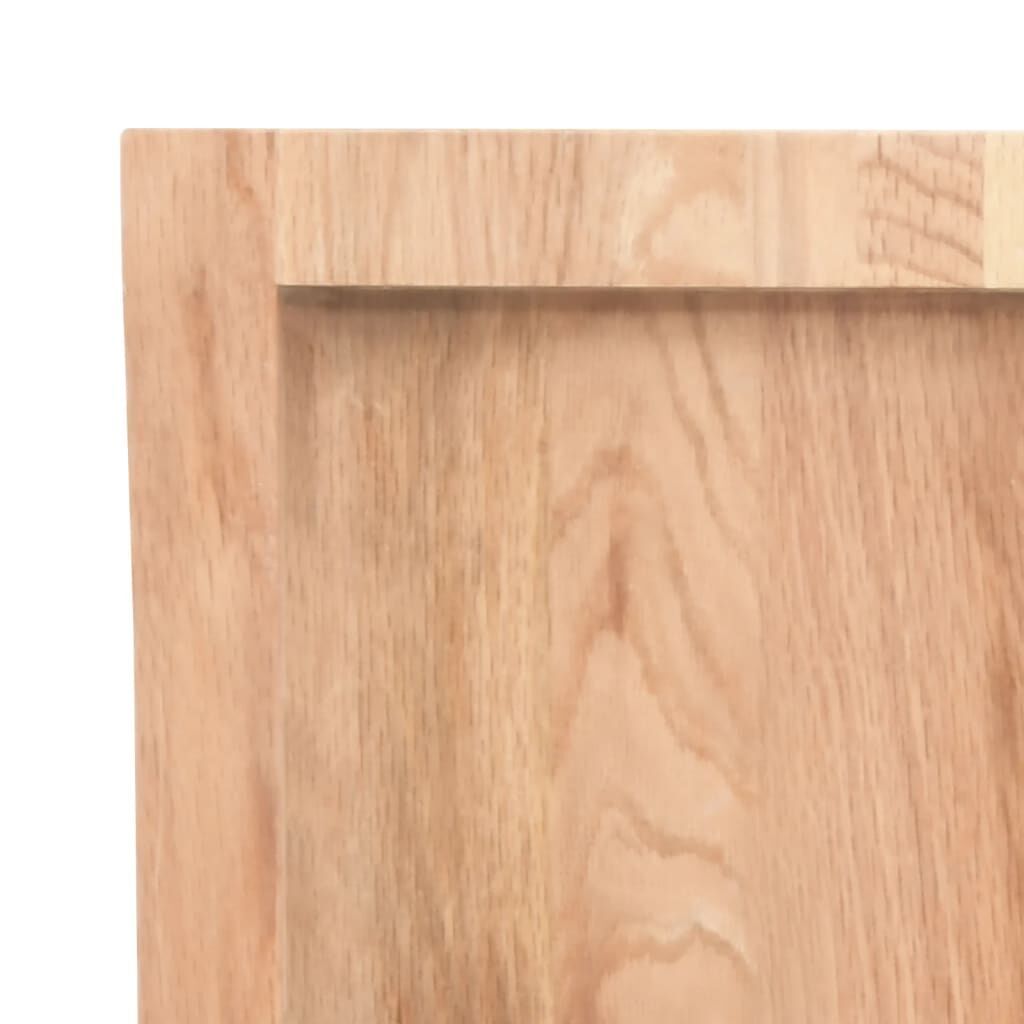 Wall Shelf Light Brown 160x60x(2-4) cm Treated Solid Wood Oak Price