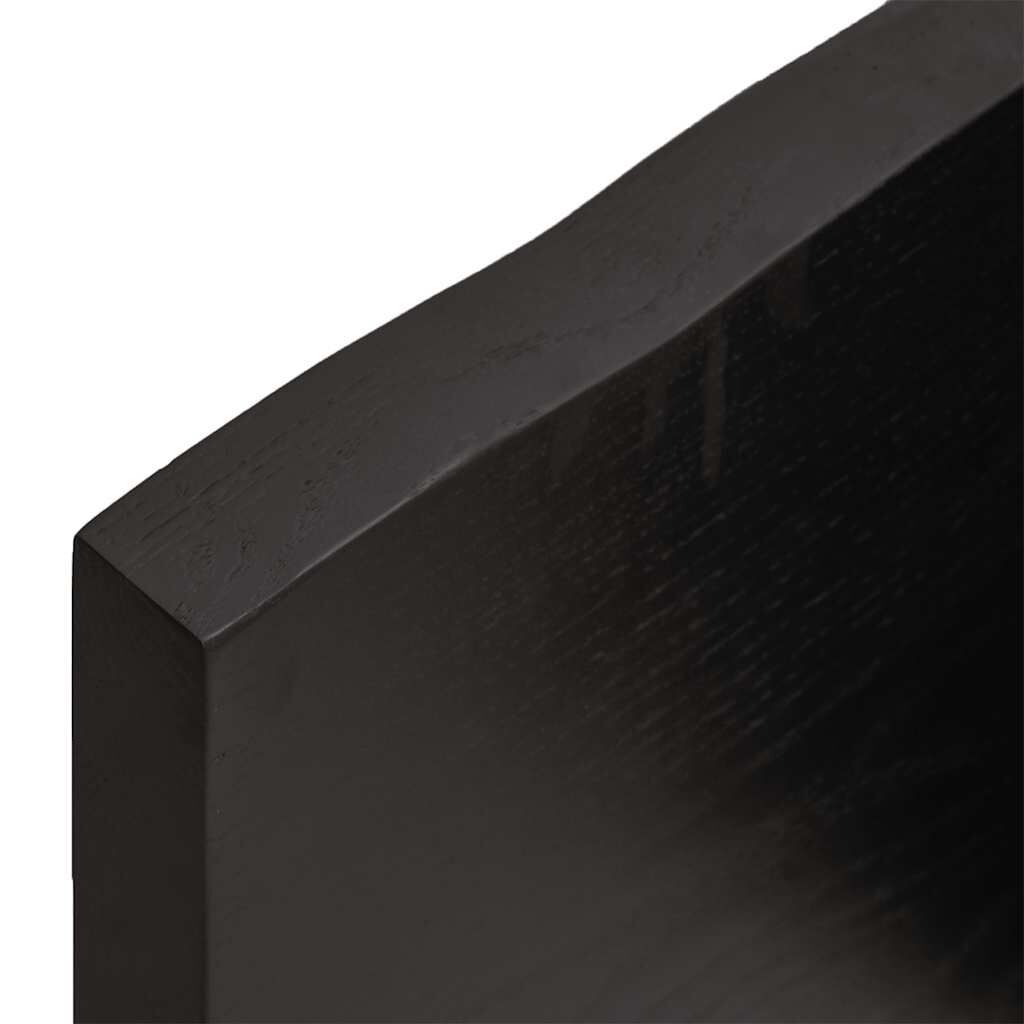 Wall Shelf Dark Brown 160x60x(2-4) cm Treated Solid Wood Oak Price