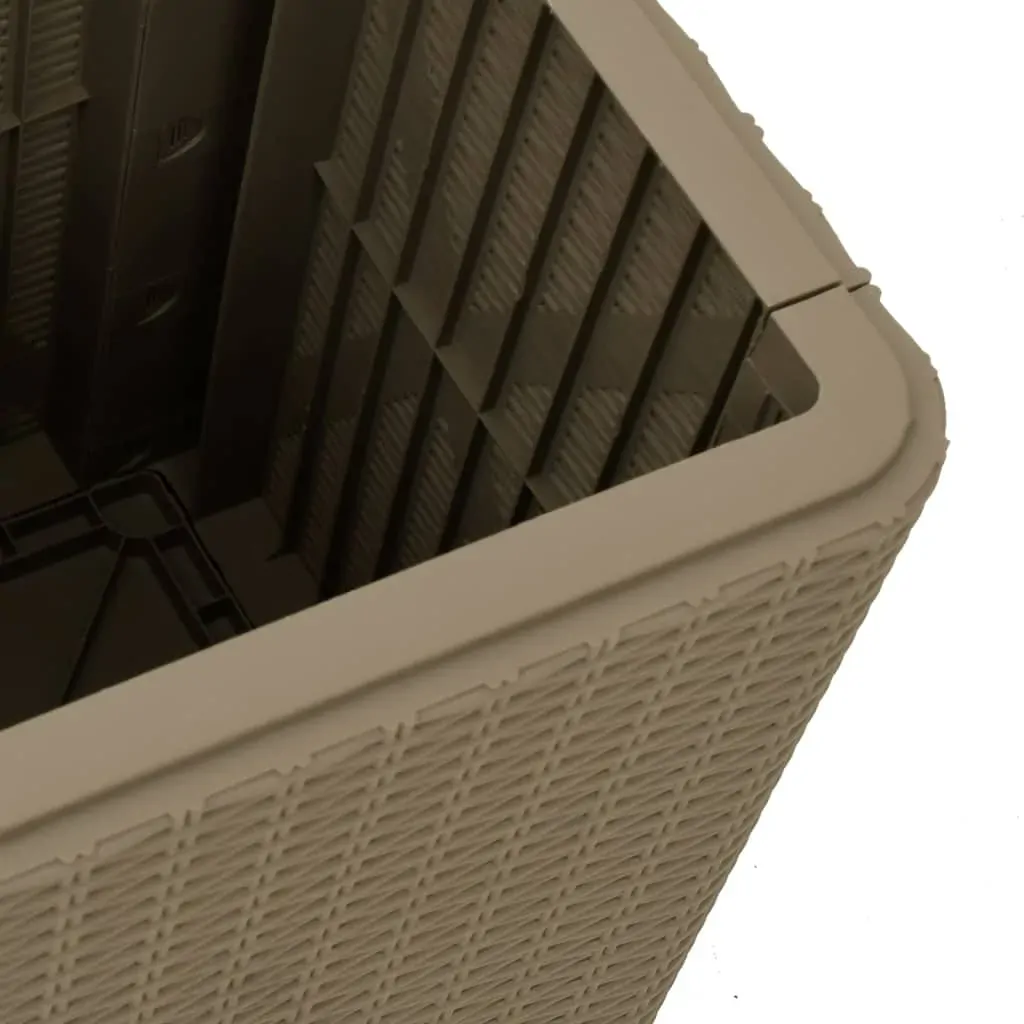 Garden Table with Removable Lid Light Brown Polypropylene Price