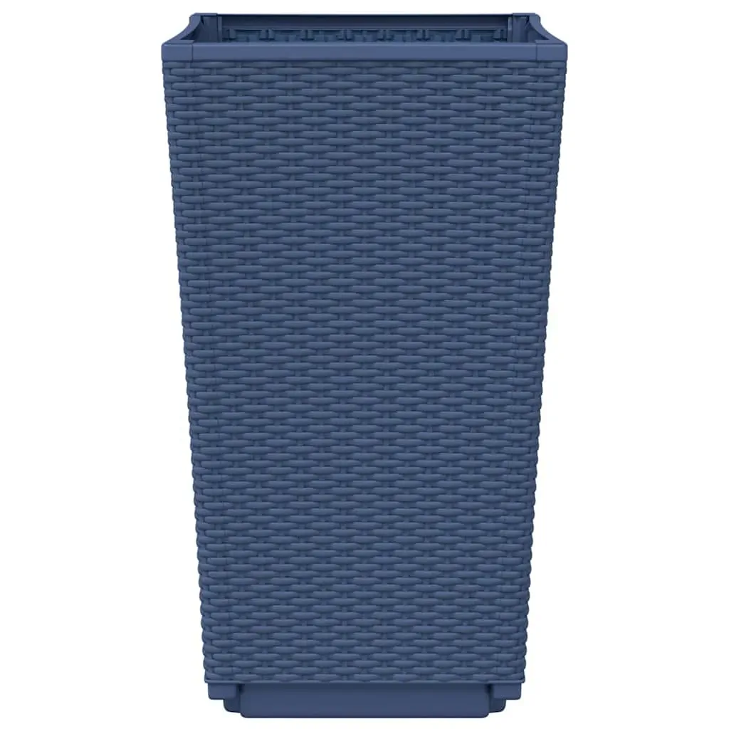 Garden Planters 2 pcs Blue Grey 32.5x32.5x57 cm PP Price