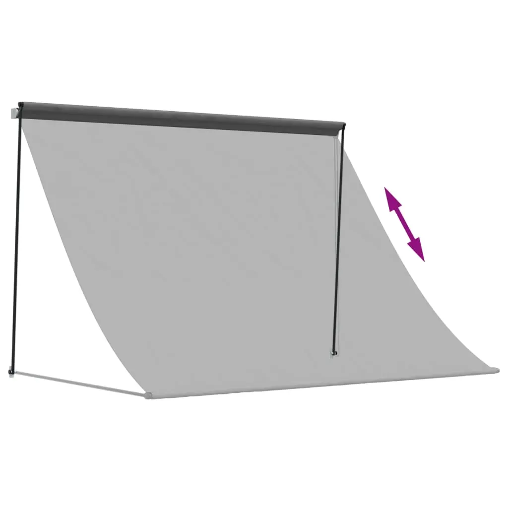 Retractable Awning Anthracite 250x150 cm Fabric and Steel Price